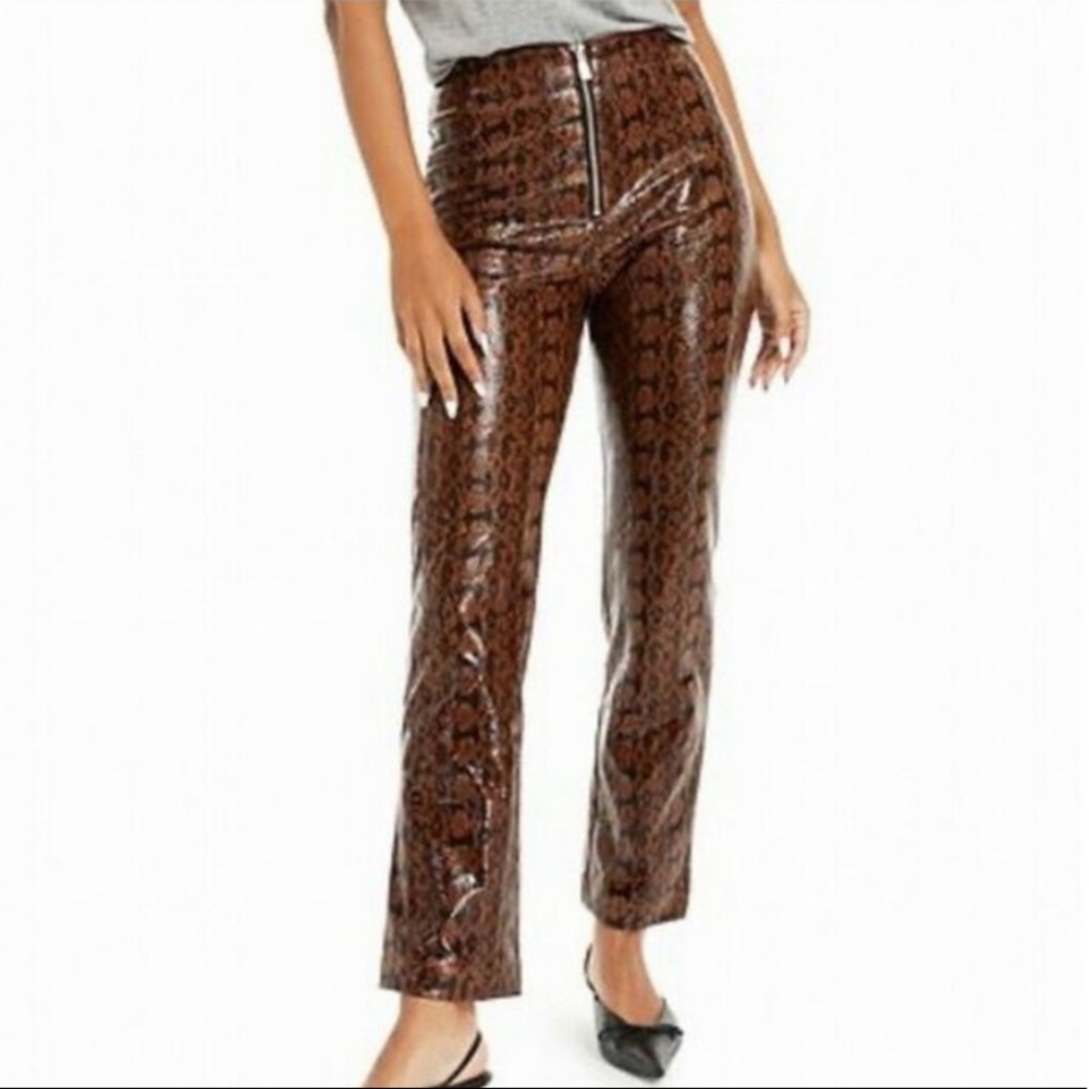 Danielle Bernstein Snakeskin Pants NWT